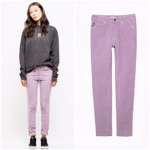 Zadig & Voltaire Lilac Lavender Eva Velours Corduroy Pants XL